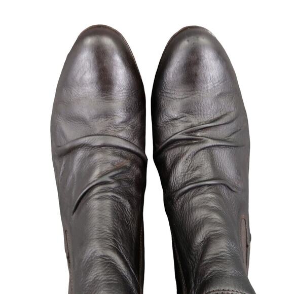 Paul Green Shoes Womens 9 Bootie Block Heel Chelsea Slouch Leather Classic Black - Picture 9 of 16